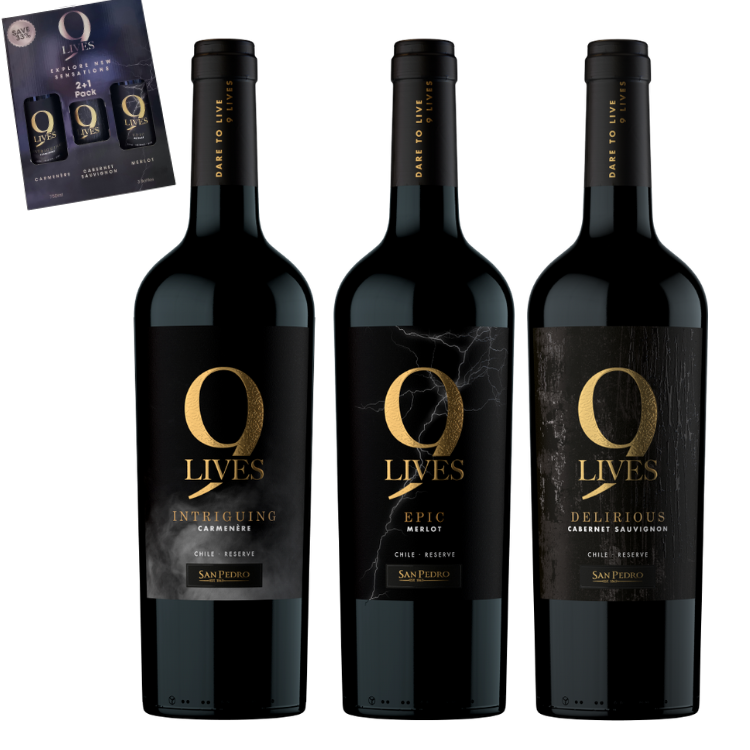 Gato Negro 9 Lives 2+1 Pack