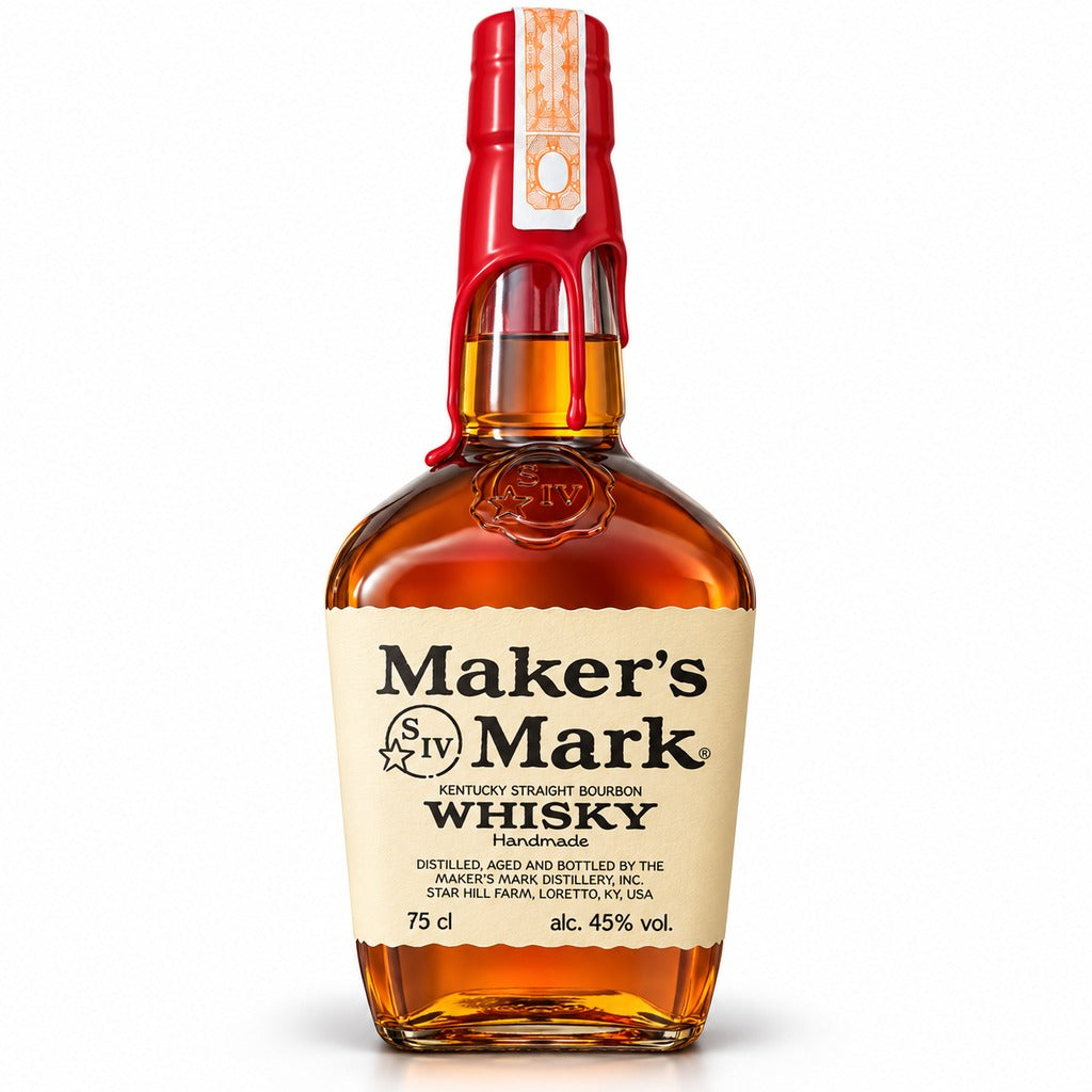 Maker's Mark Kentucky Straight Bourbon Whisky bottle, 750ml.