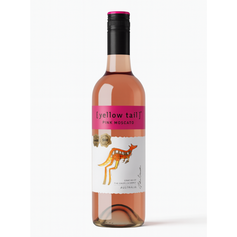 Yellow Tail Pink Moscato bottle