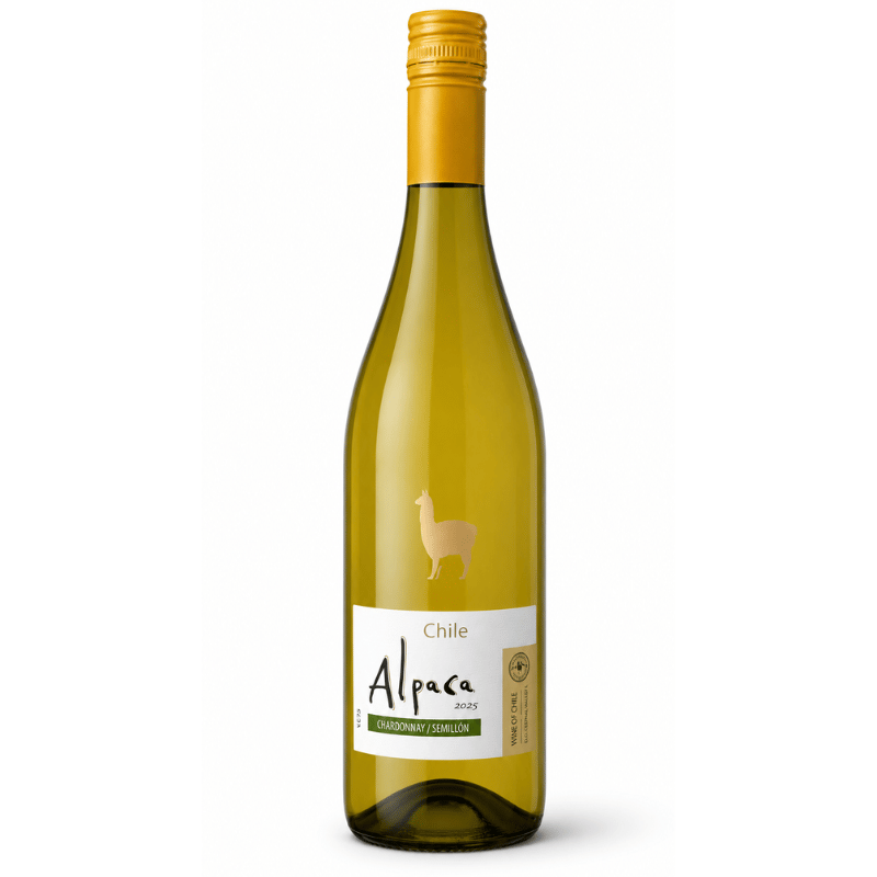 Alpaca Chardonnay Semillón 2025 Chilean White Wine 750ml Bottle