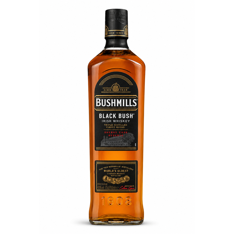 Bushmills Black Bush Irish Whiskey 700ml bottle, Sherry Cask Reserve, 40% ABV