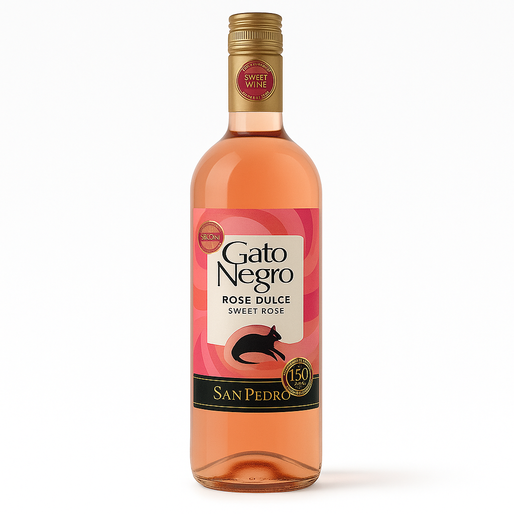 Gato Negro Rosé Dulce Sweet Rosé Wine| 750ml