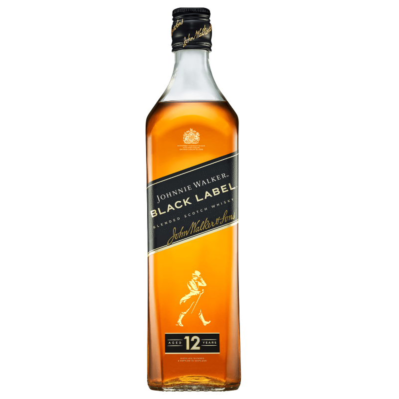 Johnnie Walker Black Label Blended Scotch Whisky 1L
