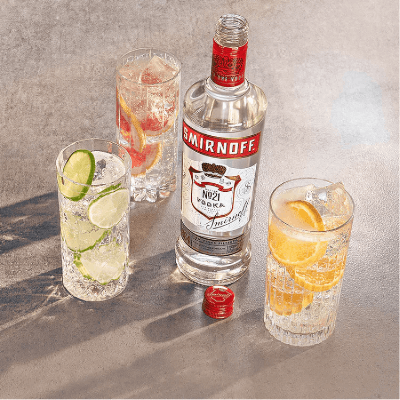 Smirnoff Red Label No. 21 Vodka | 700ml - Triple-Distilled Premium Vodka