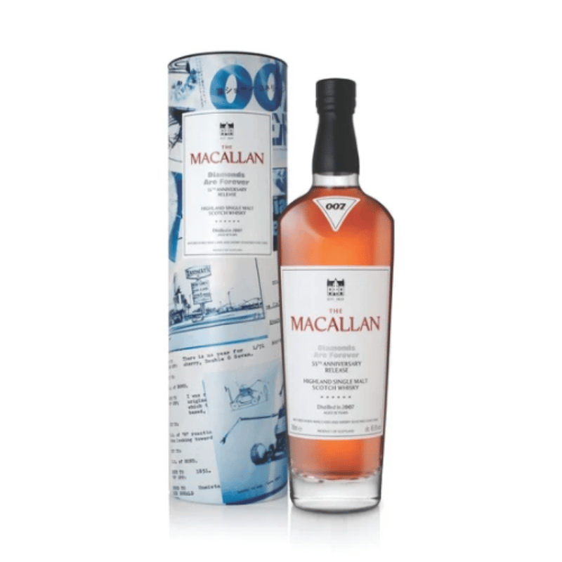 The Macallan Diamonds Are Forever 55th Anniversary 18 Year Old single malt whisky bottle