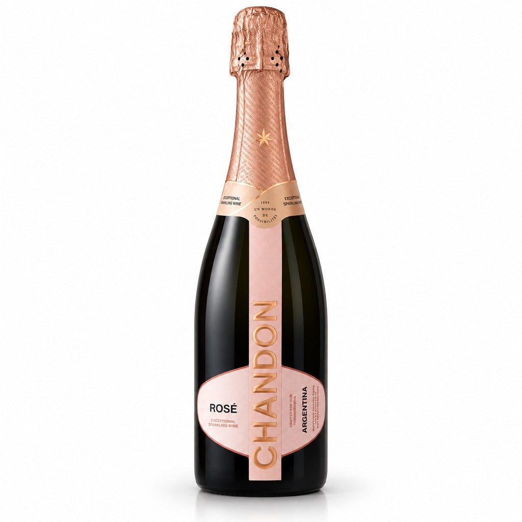 Chandon Rose sparkling wine bottle, 750ml.