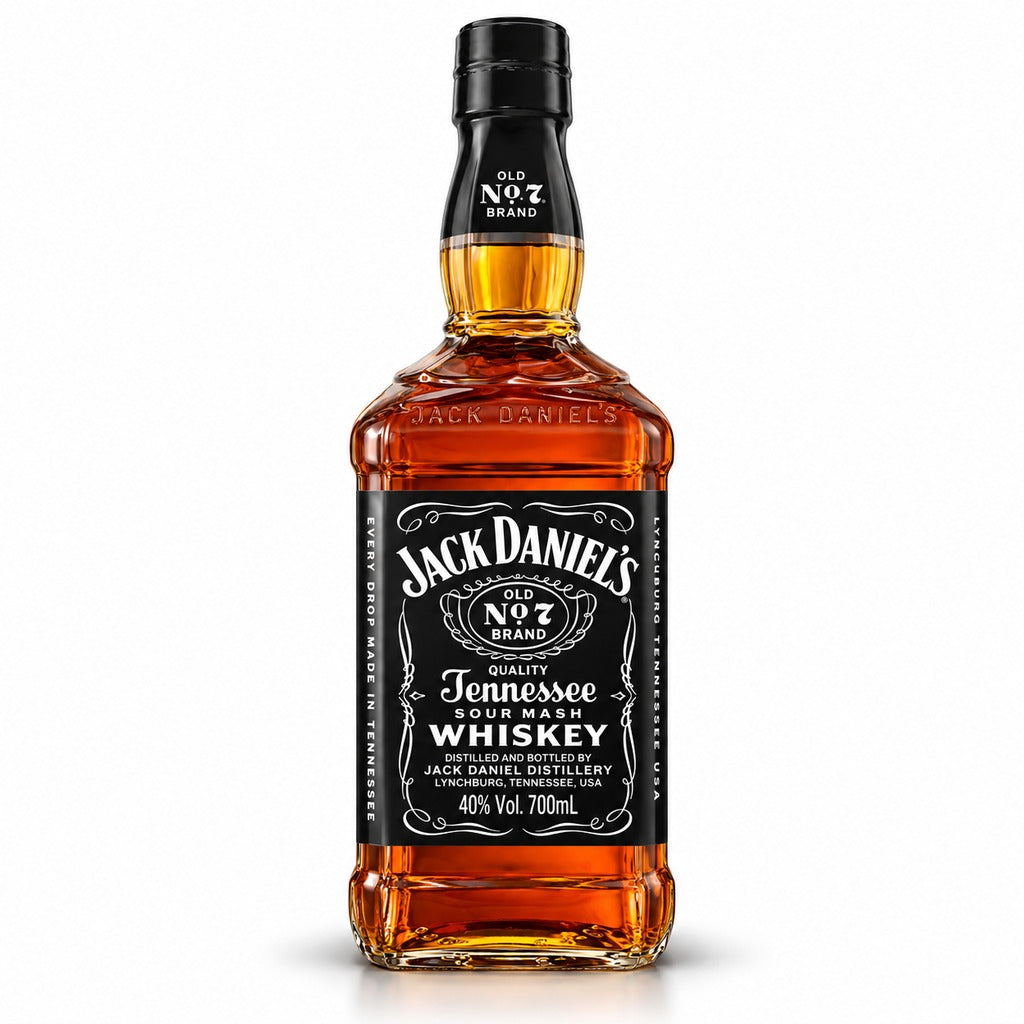 Jack Daniel's Old No. 7 Tennessee Whiskey bottle, 700ml.