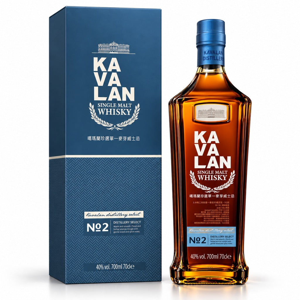 Kavalan Distillery Select No. 2 Single Malt Whisky 700ml bottle with gift box