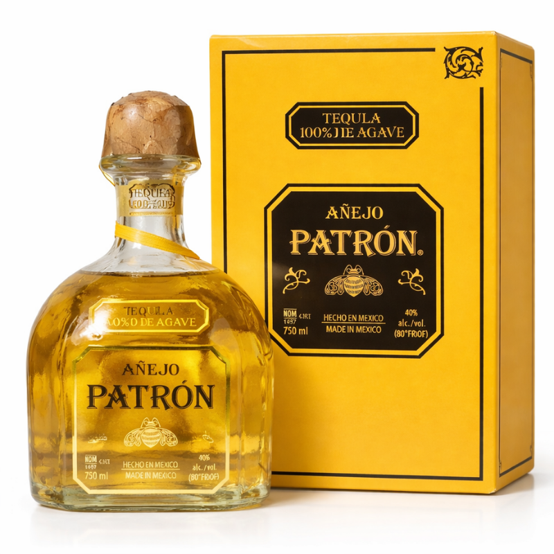 Patron Añejo Tequila - 100% Blue Agave, Barrel-Aged Mexican Tequila | 750ml