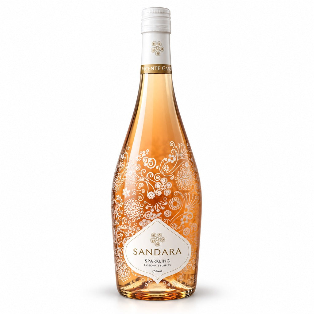 Sandara Sparkling Rose bottle, 750ml.