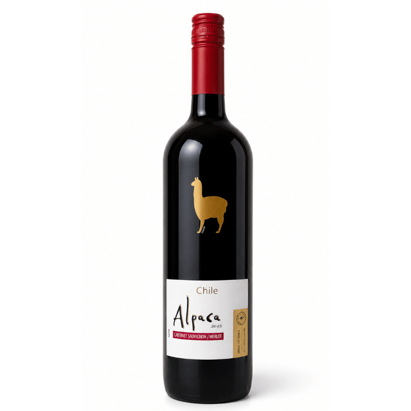 Alpaca Cabernet Sauvignon Merlot 2025 Chilean Red Wine 750ml Bottle