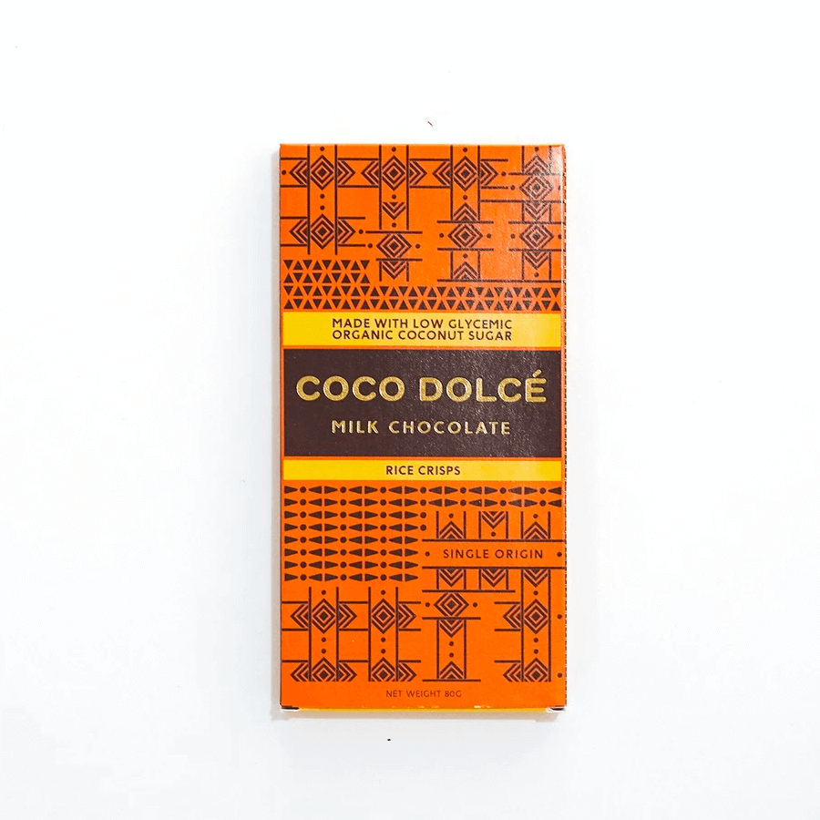 Coco Dolce Premium Rice Crisp Chocolate | 80g – Crunchy Filipino Bean-to-Bar Chocolate