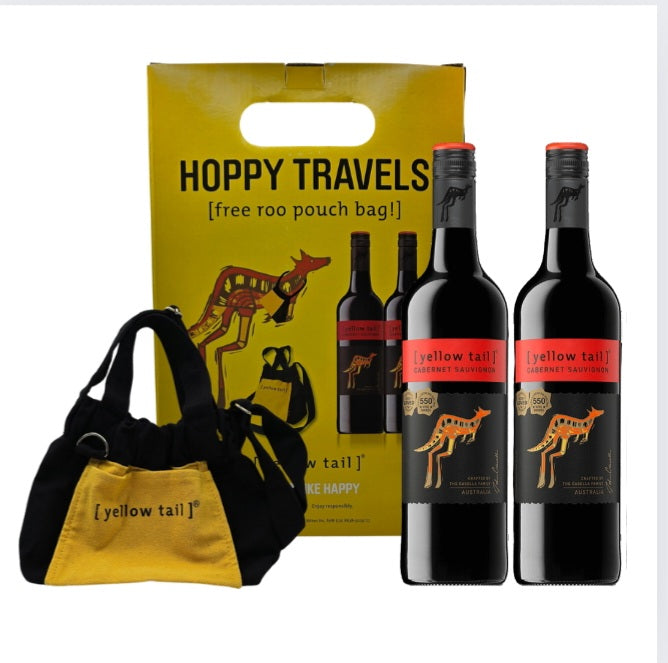 Yellow Tail Cabernet Sauvignon Pack with Roo pouch bag